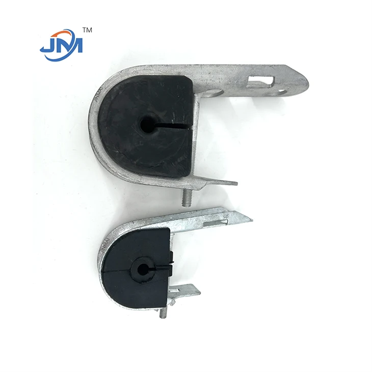Hot-DIP Galvanized J Hook Suspension Clamp/ ADSS Cable Suspension Clamp For Pole Clamp