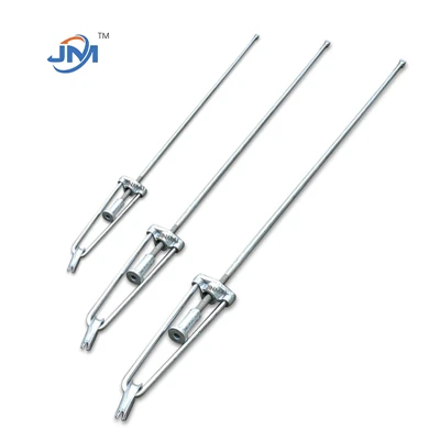 Justerbar buetype stagstang med bunnplate Varmgalvaniserte OEM-produkter
